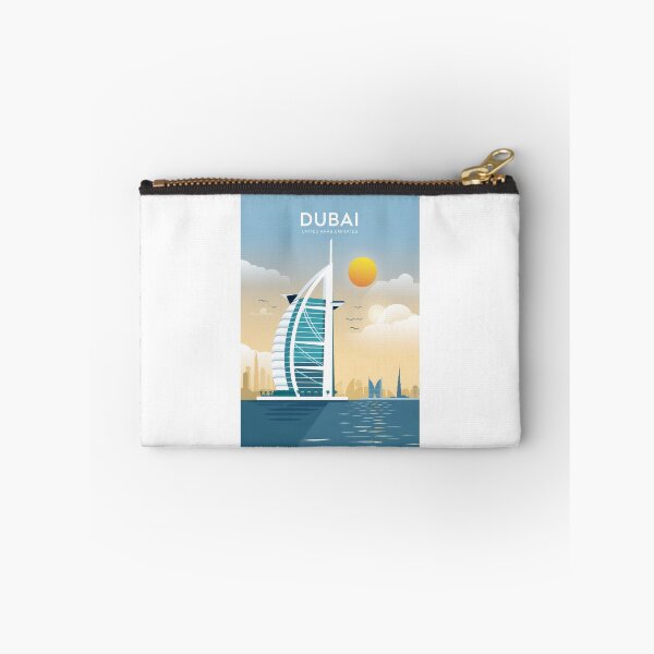 Item preview, Vintage Dubai UAE – Minimalist Dubai Travel Poster – Retro Skyline at Sunset designed and sold by pod24.
