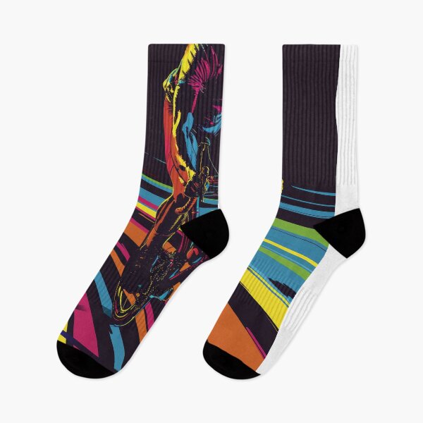Item preview, Dynamic road cyclist with abstract racing background designed and sold by Piotrek0001.