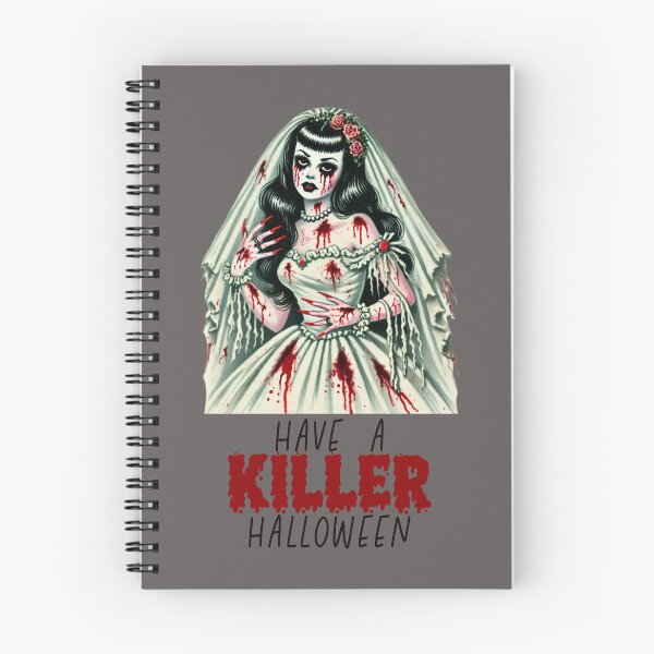 Item preview, Have a Killer Halloween Vintage Pin Up designed and sold by HematiteDesign.