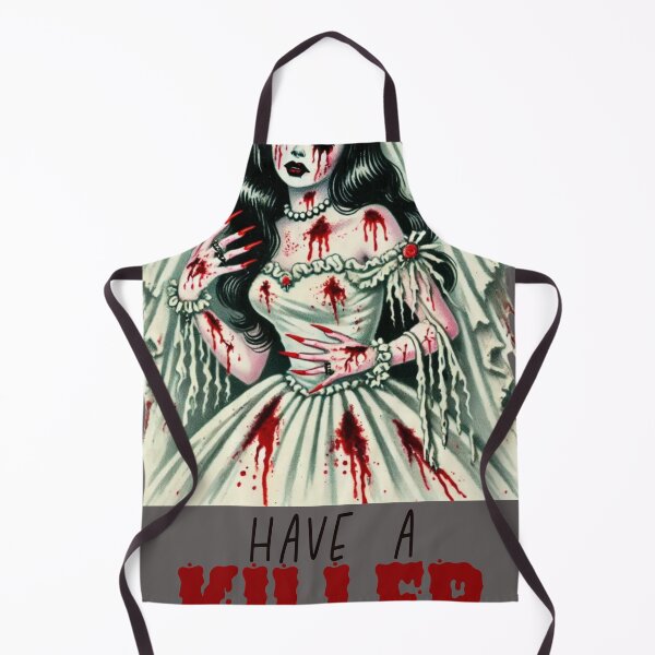 Item preview, Have a Killer Halloween Vintage Pin Up designed and sold by HematiteDesign.