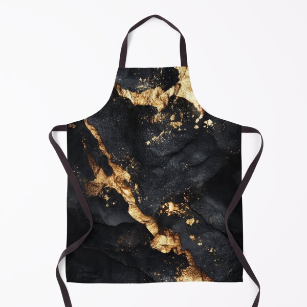 Item preview, Shimmering Gold Accents on Black Abstract Texture designed and sold by lematworks.