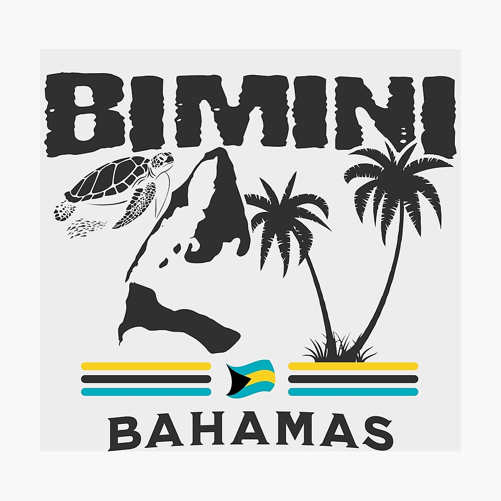 Bahamas Souvenir Gift : Bimini Bahamas Independence Bahamas Flag Poster