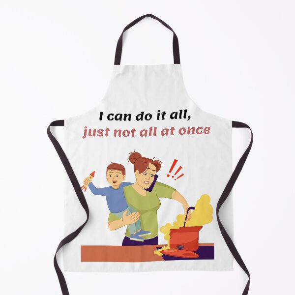 Item preview, Busy Mom Multitasking with Kid and Cooking designed and sold by AndrijaaS.