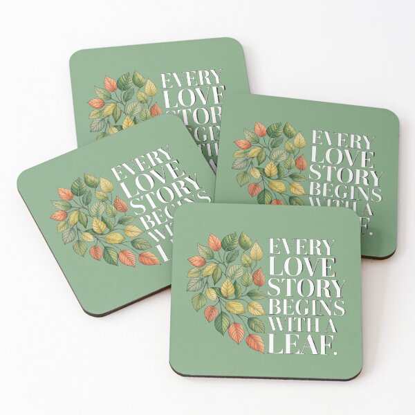 Item preview, Every Love Story Begins with a Leaf – Heartstopper-Inspired Leaves Design designed and sold by MilicaT.