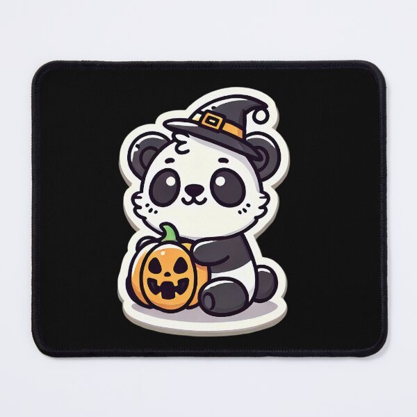 Item preview, Halloween Panda with Pumpkin. designed and sold by Linework Studio.