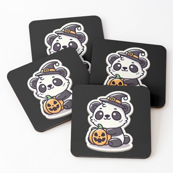 Item preview, Halloween Panda with Pumpkin. designed and sold by Linework Studio.