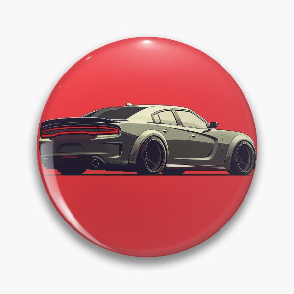 Item preview, American Muscle Charger Hellcat Illustration designed and sold by blackdogshop.