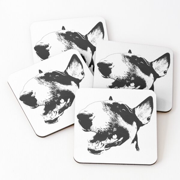 Item preview, Black and White Bull Terrier Puppy Head  designed and sold by Kenny8716.