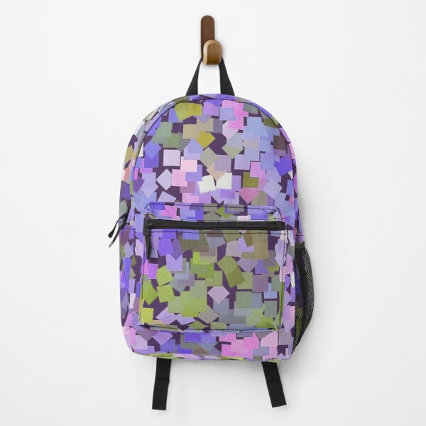 Item preview, Squares Confetti Rainbow Mosaic Purple designed and sold by LaurenWDesigns.