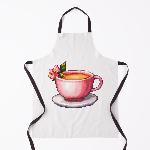 Item preview, Pink Cup of Tea Pixel Art designed and sold by DreamyArtDesign.