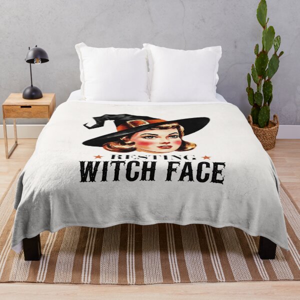 Item preview, Resting Witch Face – Retro Witch Design for Halloween designed and sold by RainCitySticker.