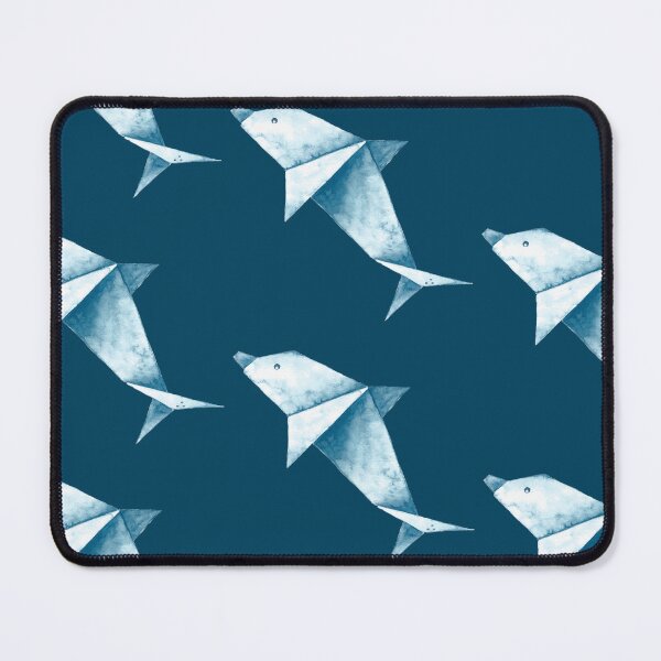 Item preview, ORIGAMI dolphin painted in watercolor designed and sold by GinColorist.