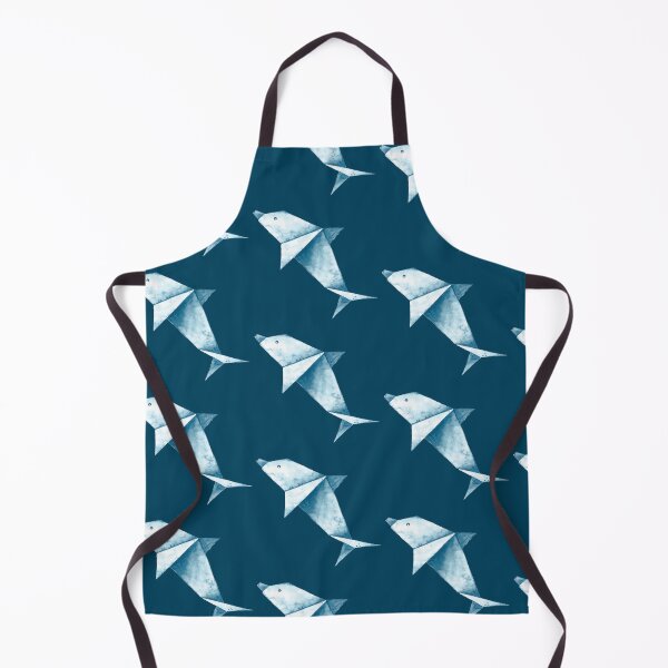 Item preview, ORIGAMI dolphin painted in watercolor designed and sold by GinColorist.