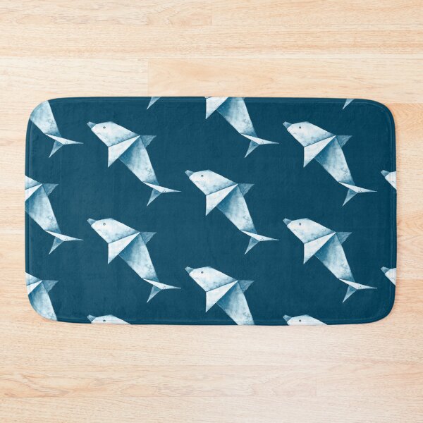 Item preview, ORIGAMI dolphin painted in watercolor designed and sold by GinColorist.