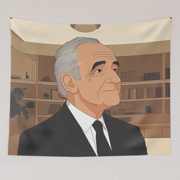 Item preview, Oscar Niemeyer portrait | Anime style designed and sold by ComicsFactory.