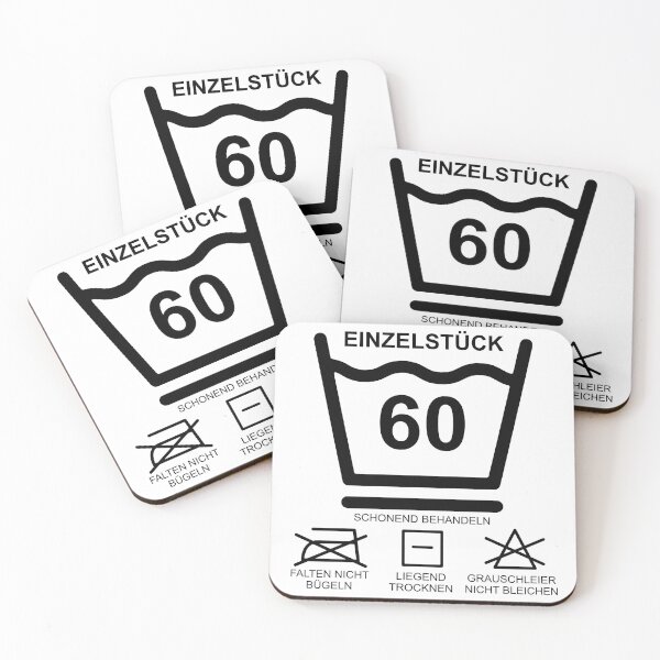 Artikelvorschau, Geburtstag 60 Waschsymbole lustig witzig entworfen und verkauft von UnnecessaryLuck.