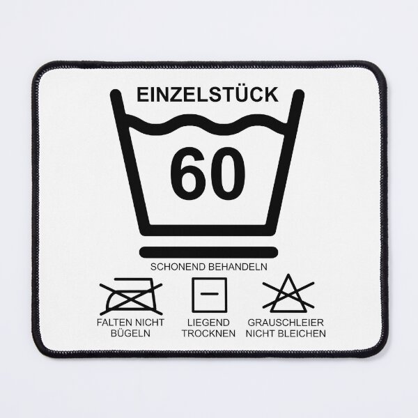 Item preview, Birthday 60 washing symbols funny witty designed and sold by UnnecessaryLuck.