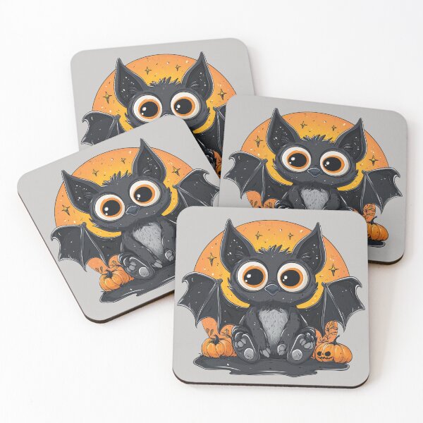 Item preview, Spooky cartoon Bat with Pumpkin designed and sold by TojoStudios.