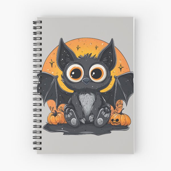 Item preview, Spooky cartoon Bat with Pumpkin designed and sold by TojoStudios.