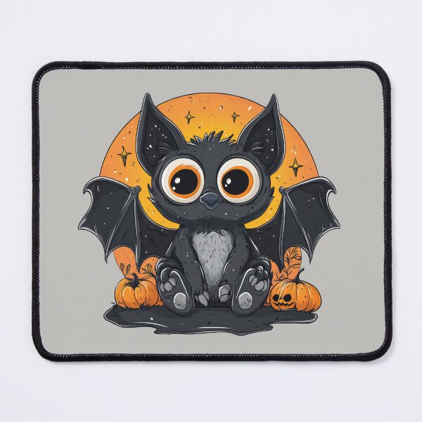 Item preview, Spooky cartoon Bat with Pumpkin designed and sold by TojoStudios.