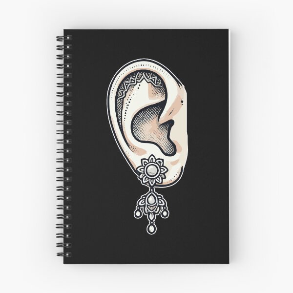 Item preview, Human Ear with Earrings designed and sold by MaateoDesign.