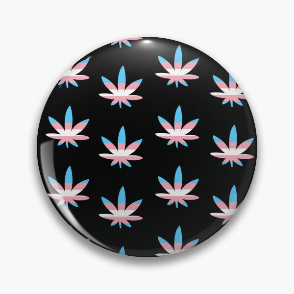 Item preview, Trans Pride Cannabis Leaf Pattern – LGBTQ Stoner Art designed and sold by Cannaxes Studio.