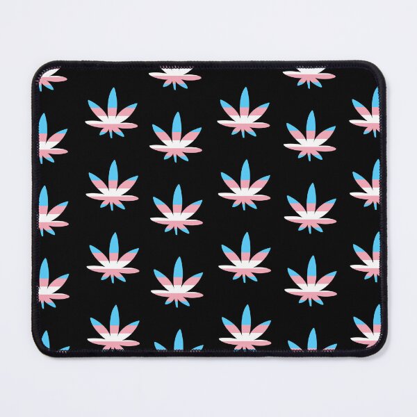 Item preview, Trans Pride Cannabis Leaf Pattern – LGBTQ Stoner Art designed and sold by Cannaxes Studio.