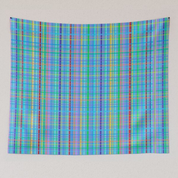 Item preview, Multicolor asymmetrical original plaid designed and sold by ricoflinn.