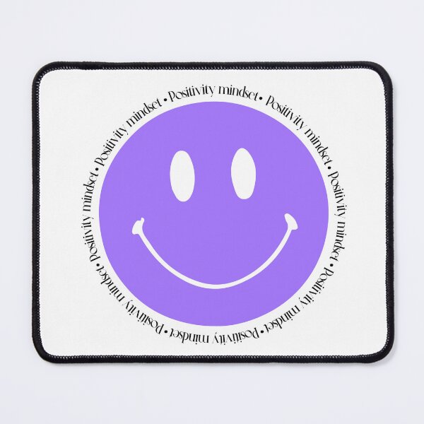 Item preview, Positivity mind set. purple smiley face designed and sold by TuArmarioOnline.
