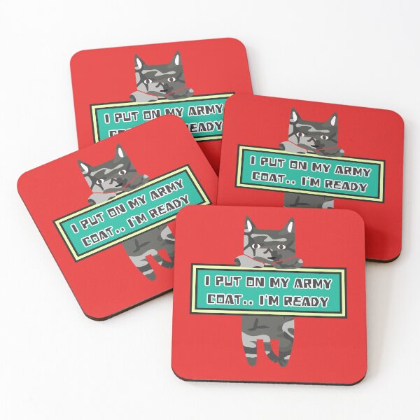 Item preview, Cat in the army designed and sold by Topmel.