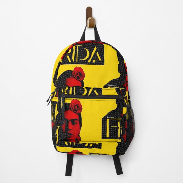 Item preview, Frida (V8.3.2) - yellow background designed and sold by Jorge Santiago Jiménez.
