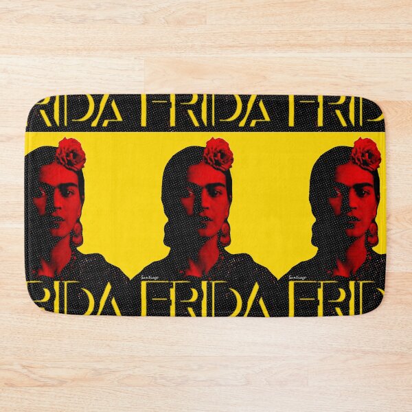 Item preview, Frida (V8.3.2) - yellow background designed and sold by Jorge Santiago Jiménez.