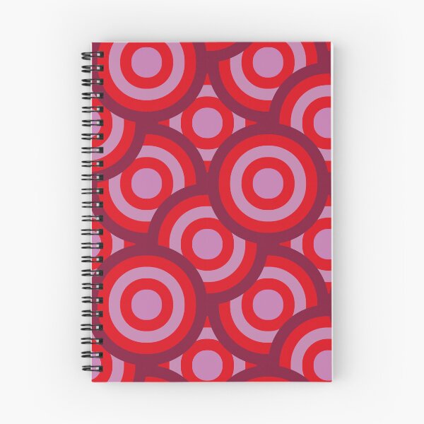 Item preview,  Retro 70s Groovy Circles Pattern In Pink and Orange  designed and sold by Yasminepatterns .