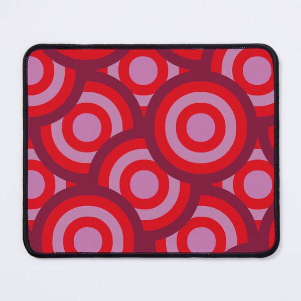 Item preview,  Retro 70s Groovy Circles Pattern In Pink and Orange  designed and sold by Yasminepatterns .