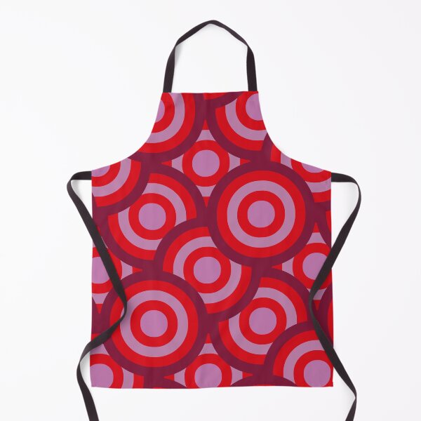 Item preview, Retro 70s Groovy Circles Pattern In Pink and Orange designed and sold by Yasminepatterns .