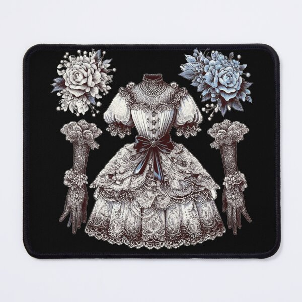 Item preview, Victorian Elegance: Gothic Dress and Lace Gloves designed and sold by communedesigns.