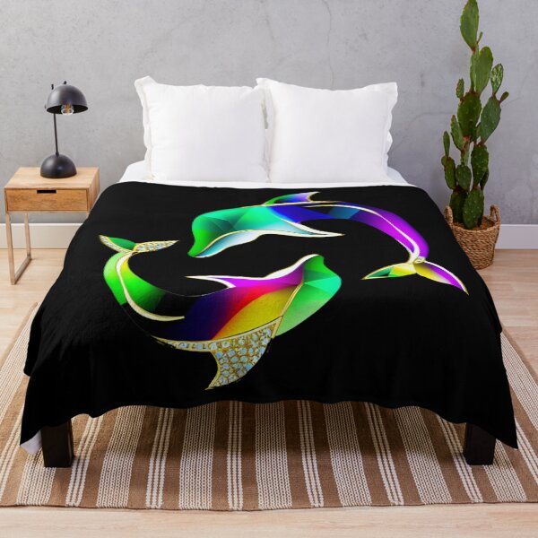 Item preview, THE DOLPHINS GOLD AND RAINBOW DESIGN designed and sold by asudesign.
