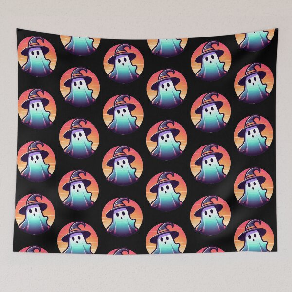 Item preview, Retro '90s Style Ghost | Spooky Nostalgic Halloween Art designed and sold by Tw1nsAIArt.