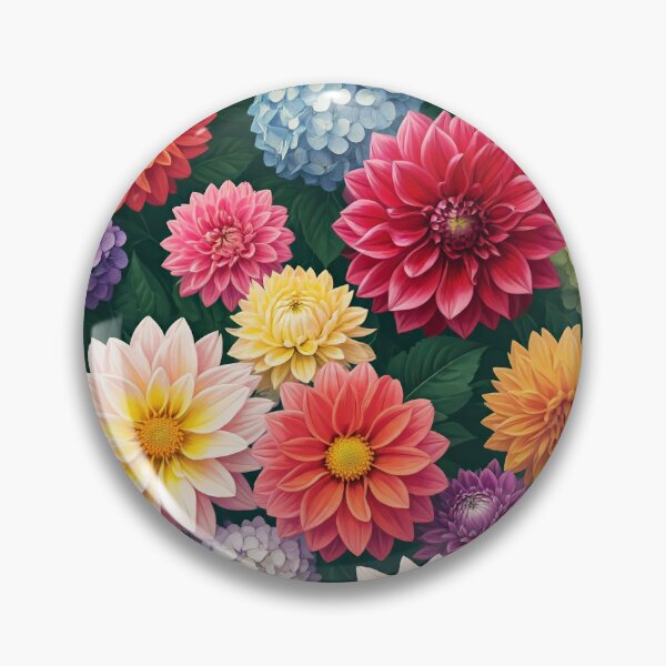 Item preview, vibrant flowers designed and sold by Tripple A Creations.
