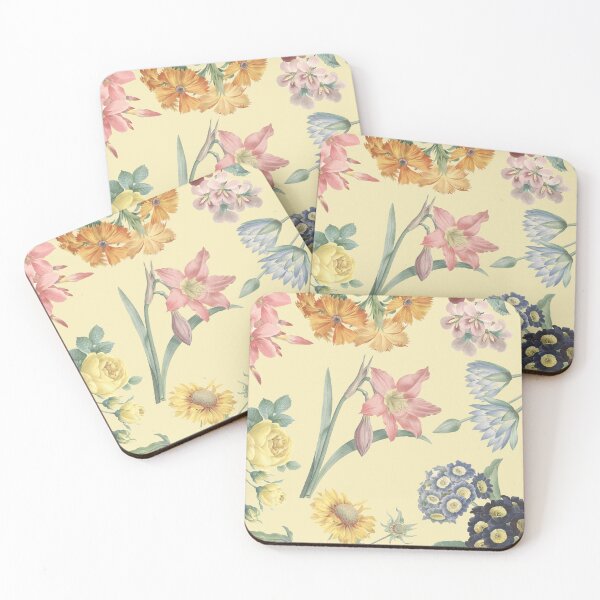 Item preview, Vintage Flower Pattern - Violet Rose Sunflower - Redouté designed and sold by TuncGK.