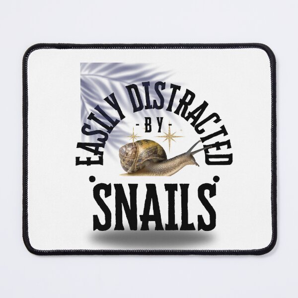 Item preview, snail easily distracted  designed and sold by Mona Ragab.