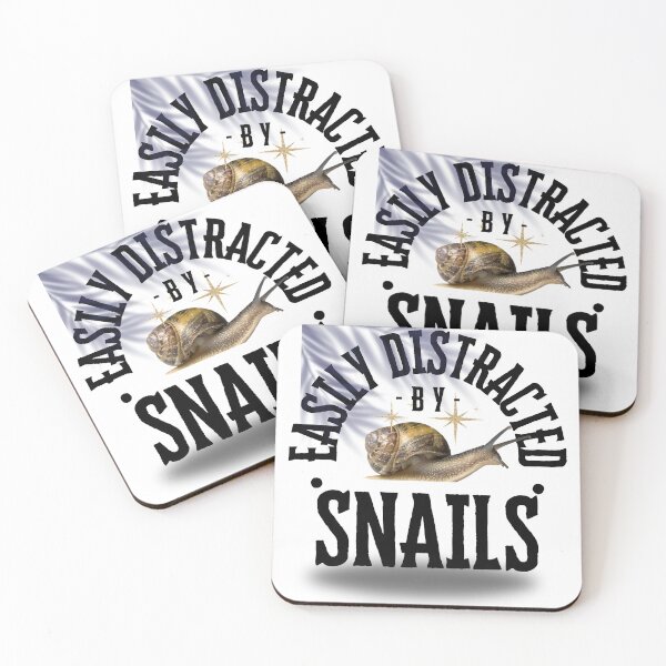 Item preview, snail easily distracted  designed and sold by Mona Ragab.