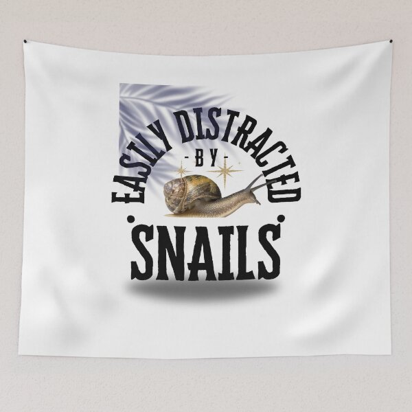 Item preview, snail easily distracted  designed and sold by Mona Ragab.