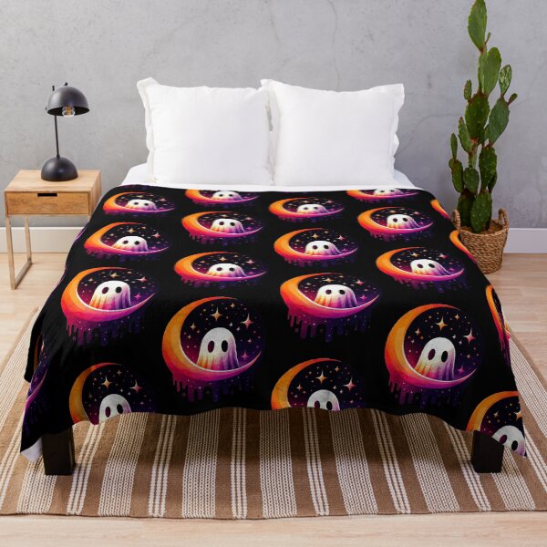 Item preview, Retro '90s Style Ghost | Spooky Nostalgic Halloween Art designed and sold by Tw1nsAIArt.