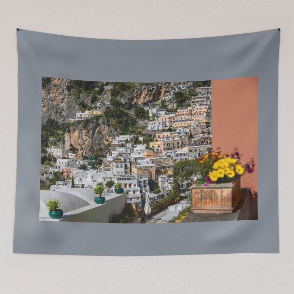 Item preview, Italy. Amalfi Coast. Positano. View with Flowers. designed and sold by vadim19.