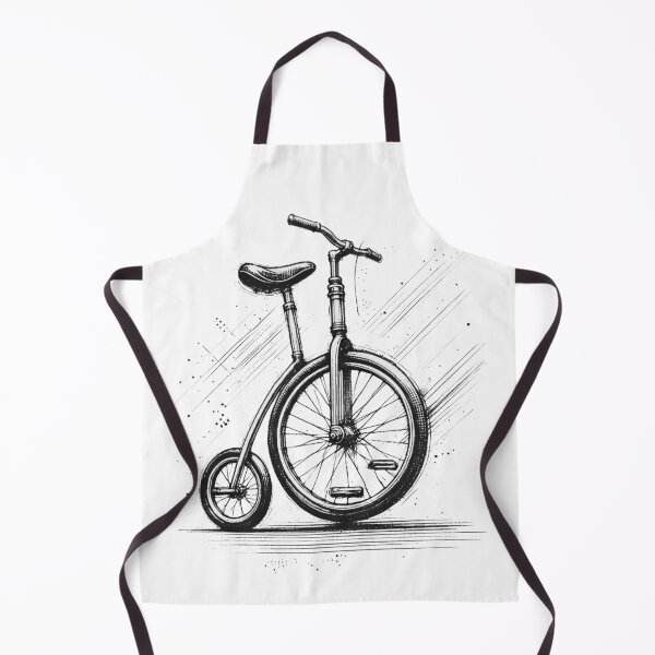 Item preview, Vintage Retro Unicycle Charm designed and sold by Blink Art Studio.