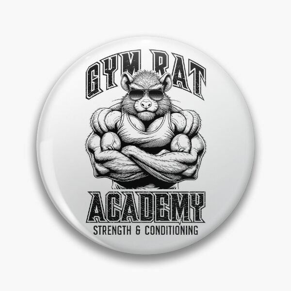 Artikelvorschau, Gym Rat Academy Kraft und Kondition Lustiger Bodybuilder entworfen und verkauft von GrandeDuc.