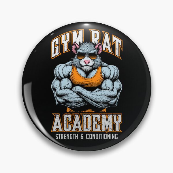 Artikelvorschau, Gym Rat Academy Kraft und Kondition Lustiger Bodybuilder entworfen und verkauft von GrandeDuc.