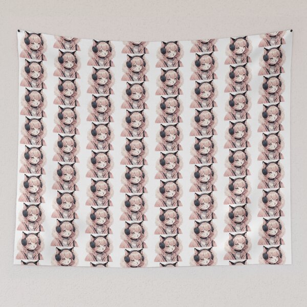 Item preview, Pink cat girl anime designed and sold by PatiDesigner.