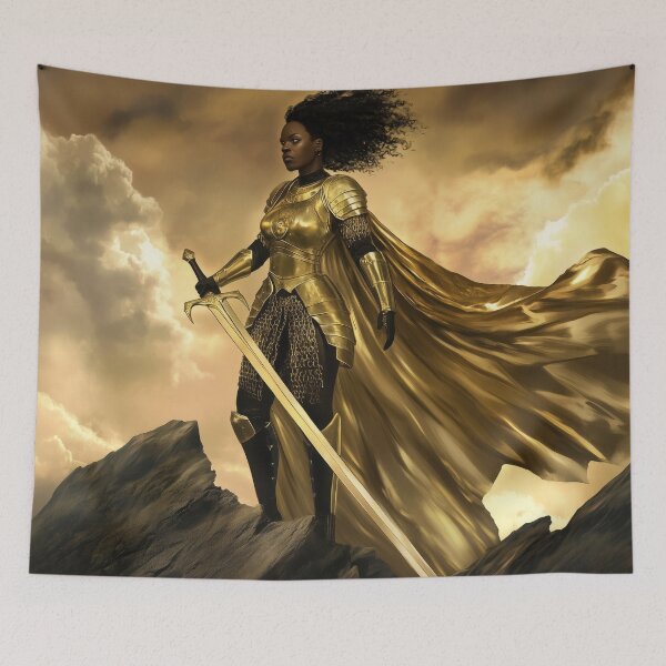 Item preview, Golden Warrior of the Peaks designed and sold by regalaibylondon.